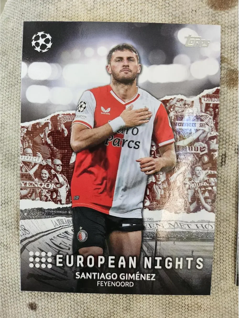 2023-24 Topps UEFA Club Competitons #EN-15 SANTIAGO GIMENEZ European Nights